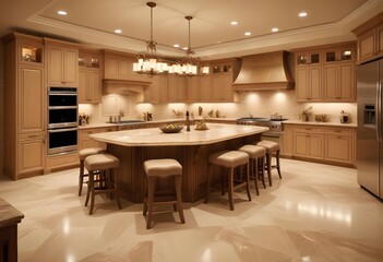 Fototapeta premium Home kitchen interior Modern design