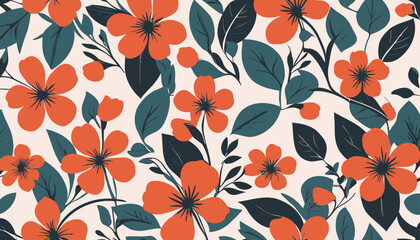 Stylish Floral Silhouette Vector for Web and Print