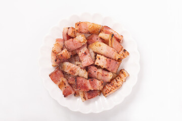 角切りベーコン焼き