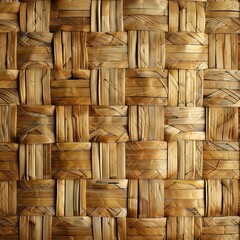 Basketweave pattern with Filipino banig mat designs, natural fibers, no blur,