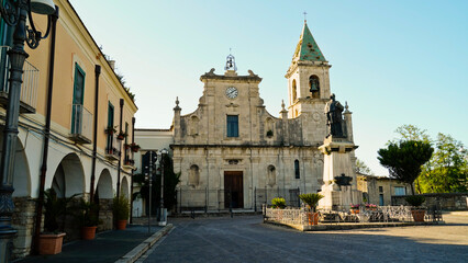 Il borgo ed il castello Pirro del Balzo di Venosa, Potenza, Basilicata. Italy