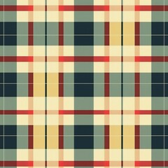 Gingham pattern with Scottish tartan influences, simple checks, no blur,