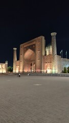 The amazing buildings and madrasas of old Registan in Samarkand, Uzbekistan