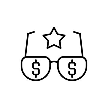recommend clip art: Millionaire outline icons, minimalist vector illustration ,simple transparent graphic element .Isolated on white background