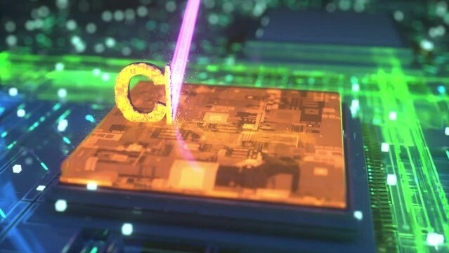 Create digital currency on a computer chip