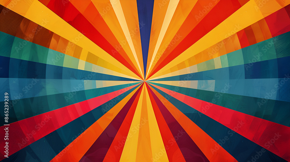 Poster telecommunication background. no tv signal. test card of colored stripes,abstract geometric pattern 