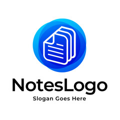 notepad vector, icon or logo sign symbol illustration