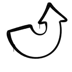 spray arrow graffiti style element