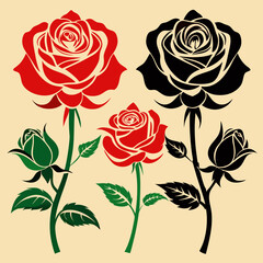 rose-vector-silhouettes-4-item