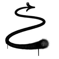 spray arrow graffiti style element