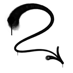 spray arrow graffiti style element