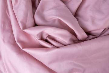 Pink fabric textile cotton bed linen