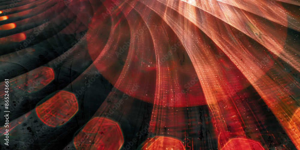 Poster abstract illustration of singularity concept. origin of life. space and science. background image. c