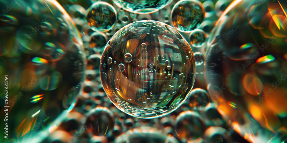 Poster abstract illustration of singularity concept. origin of life. space and science. background image. c