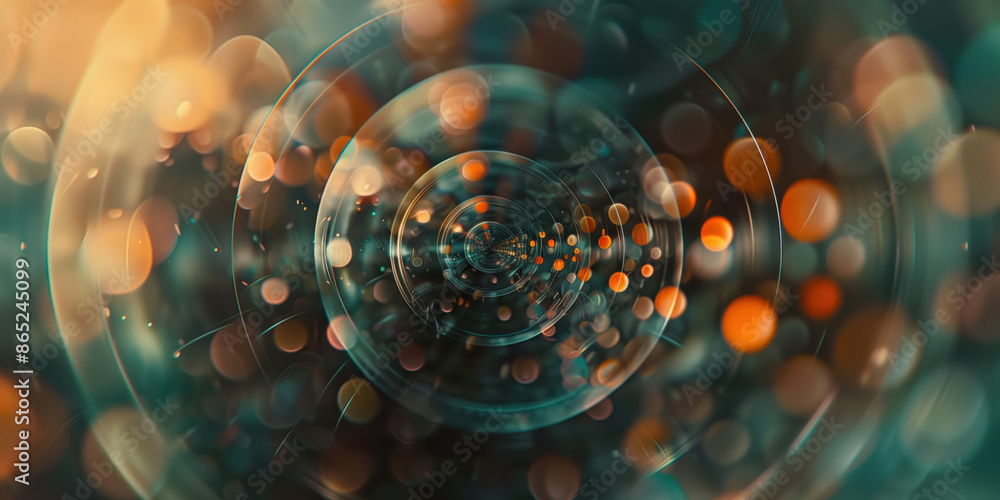 Poster abstract illustration of singularity concept. origin of life. space and science. background image. c
