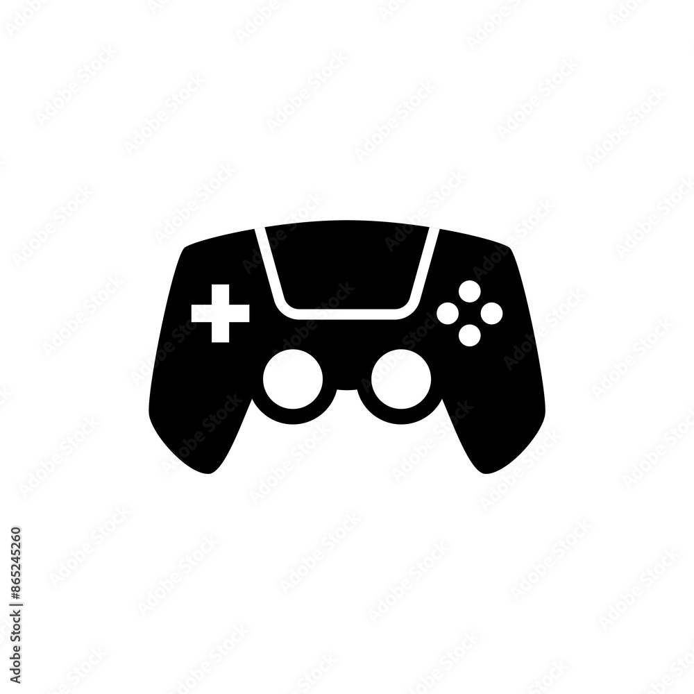 Poster gamepad icon, game icon vector for web, computer and mobile app isolated on white background.