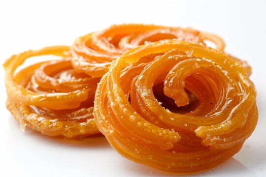 White background with jalebi