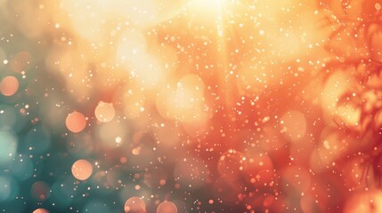 Abstract background with bokeh lights and warm colors, perfect for festive or celebratory themes.