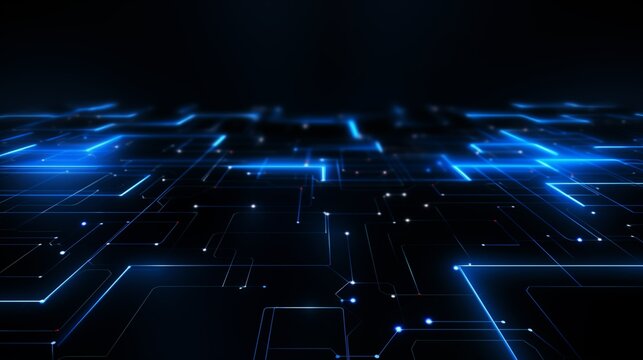 Blue and black high-tech background