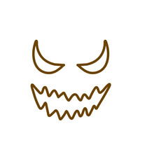 Obraz premium scary faces halloween