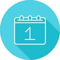 Obraz premium Tear Off Calendar Vector Icon