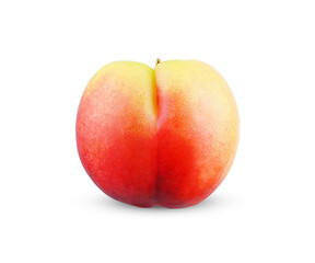 Nectarine isolated on white background.