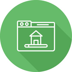 Fototapeta premium Domain Name Vector Icon