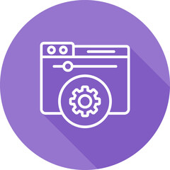 Hosting Control Panel Vector Icon