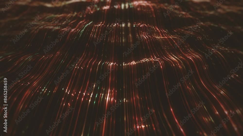 Poster abstract flowing lines background/ animation of an abstract background of flowing and streaming ligh