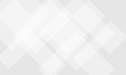 Abstract white and grey geometric square background. Abstract white pattern, squares texture banner design.