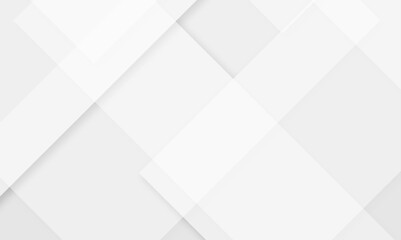Vector abstract geometric square white graphic design banner pattern background.
White and grey monochrome vector background. Design for brochure, website, flyer, wallpaper, certificate, presentation.