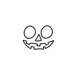 Pumpkin face line 
