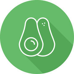 Avocado Vector Icon