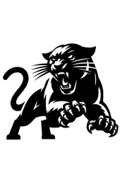 Panther SVG, Angry Panther, Dangerous animals SVG, Jungle SVG, Tiger SVG, Leopard SVG, Cat SVG, Lion SVG, Panther Silhouette, Panther Vector, Clipart, Cut file for Cricut SVG, JPG, PNG © helena