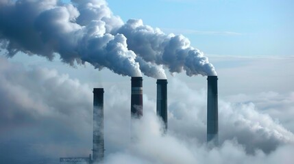 Impact of Industrial Chimneys on Global Warming