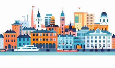 Obraz premium Oslo's Cultural Scene: National Museums, Contemporary Art, and Scandinavian Design