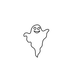 Halloween ghost line art