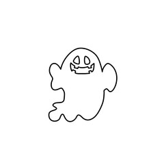 Halloween ghost line art