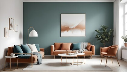 Photo interior modern design room 3d illustration