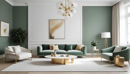 Photo interior modern design room 3d illustration