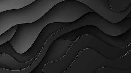 Abstract illustration of luxurious black lines on a gradient background with golden accents