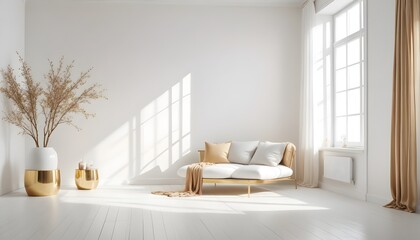 Photo interior modern design room 3d illustration