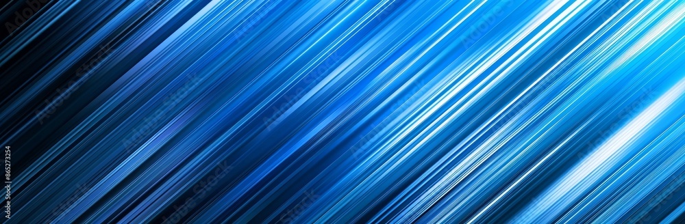 Poster an abstract blue and black pattern with a gradient is displayed with a soft tech diagonal background