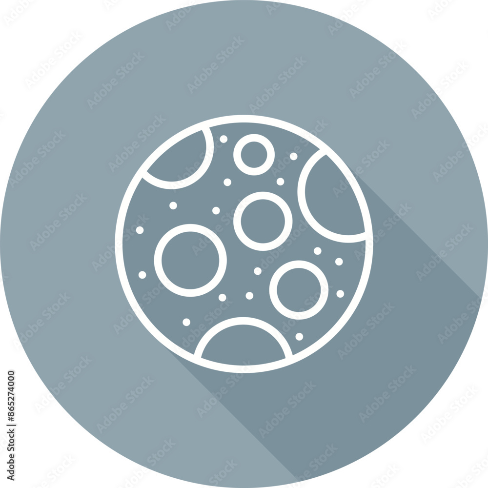 Canvas Prints Moon Vector Icon