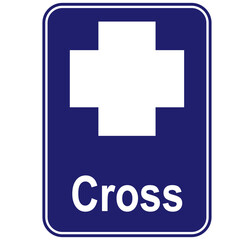 Obraz premium Cross geometric shape for preschoolers