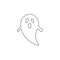 cute ghost line character