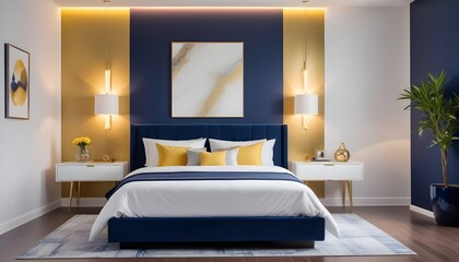 Photo interior modern design room 3d illustration