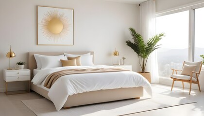 Photo interior modern design room 3d illustration