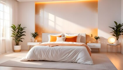 Photo interior modern design room 3d illustration