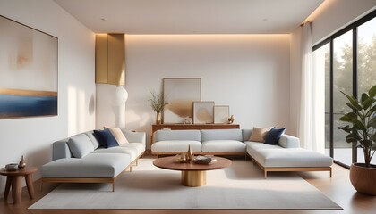Photo interior modern design room 3d illustration